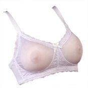 See Through Lavender Pocket Bra